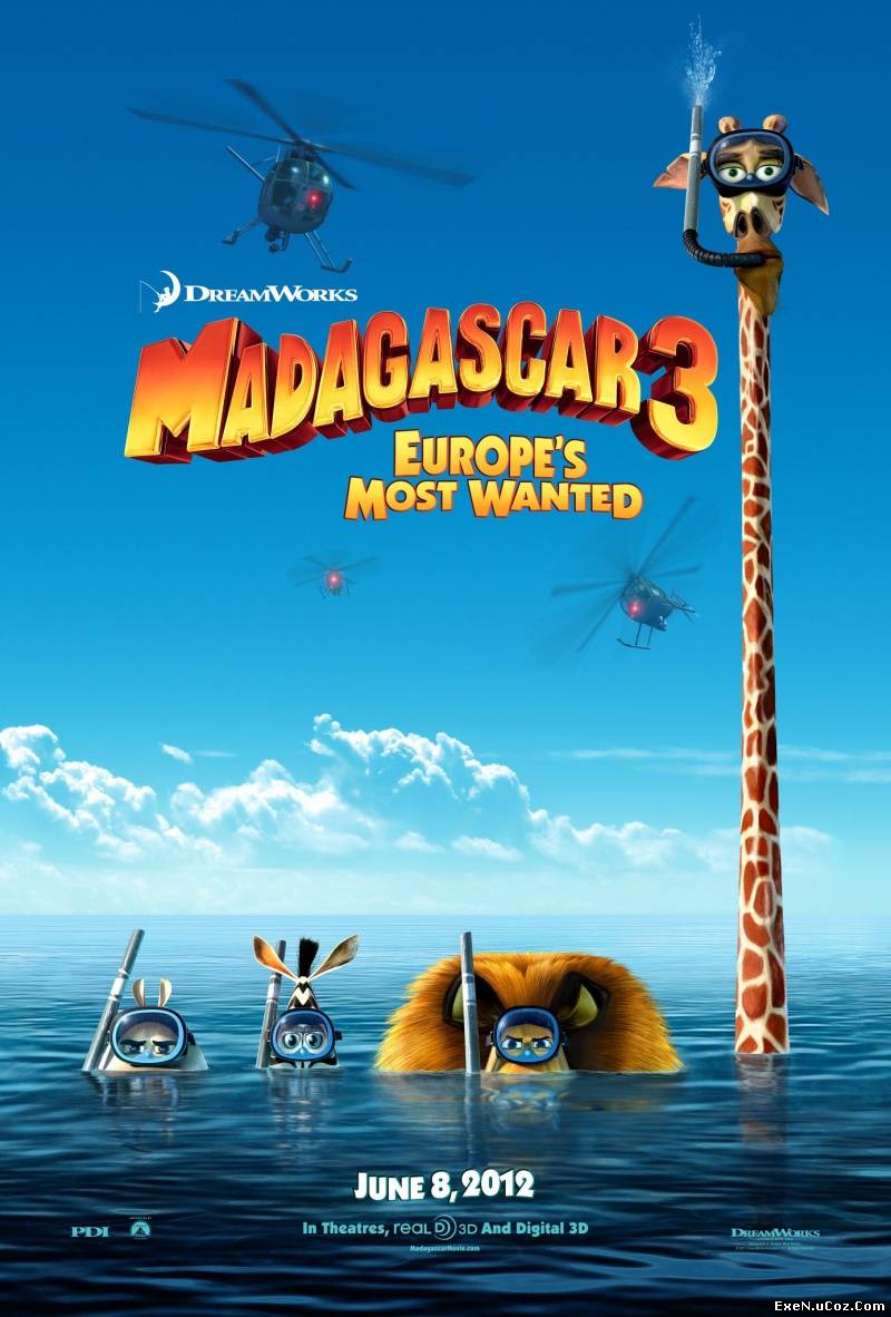Мадагаскар 3 (2012) торрент